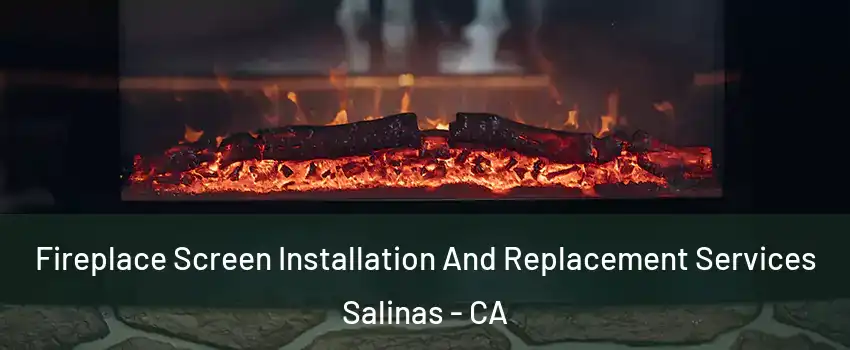 Fireplace Screen Installation And Replacement Services Salinas - CA