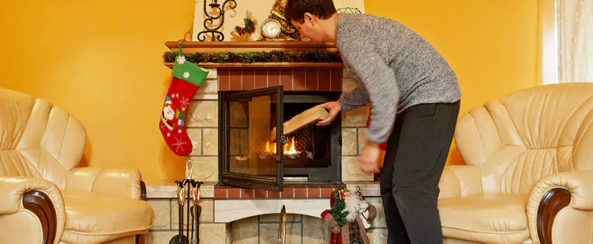 Rusted Metal Fireplace Restoration in Salinas, California